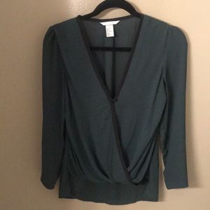 H&M Dark Green Blouse